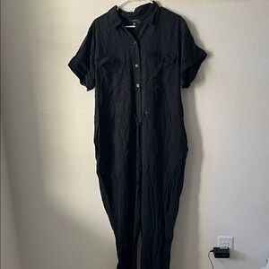 Banana Republic Black Utility Jumpsuit Size XL NWT